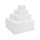 TrendStone Ecktreppe SMART 118 x 118 cm | H 128 cm 4-stufig für Beckentiefe 150cm | Polystyrol | Kunststoffbeschichtung