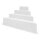 TrendStone Ecktreppe OBLIQUE 169 x 169 cm | H 128 cm 4-stufig für Beckentiefe 150cm | Polystyrol | Kunststoffbeschichtung