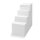 TrendStone Ecktreppe Variofit 118 x 58 cm | H 130 cm 4-stufig für Beckentiefe 150 cm | Polystyrol | Kunststoffbeschichtung