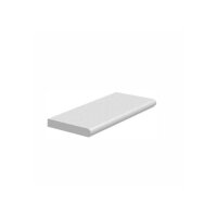 Beckenrandstein Set Treppen B 250 cm | R 125 cm ohne Schwallkante | weiß  sandgestrahlt