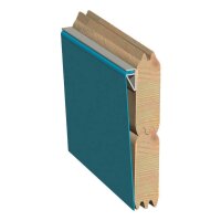 Trend Holzpool SET Achteck | Innenhülle 0,8 mm blau | 470 x 470 x 124 cm | ca. 16,3 m³ Beckenvolumen